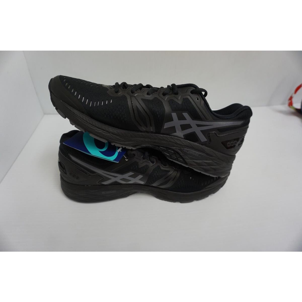 Asics Men S Gel Kayano 23 Black Onyx Carbon Running Shoes Size 8 5 Us Asics Shoes Black Sportiptop