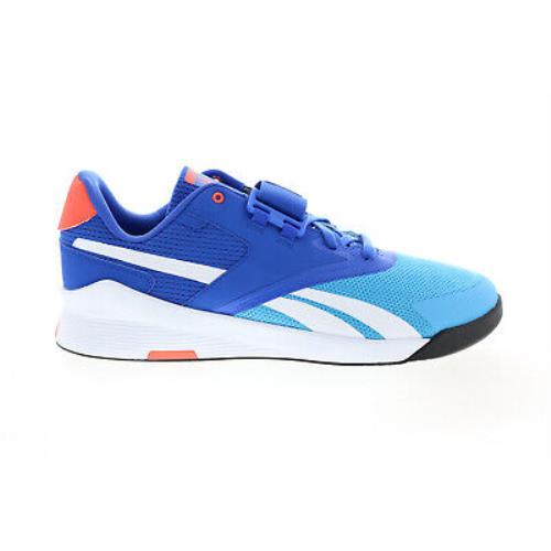 Reebok Lifter PR II FX3227 Mens Blue Canvas Athletic Weightlifting Shoes 9