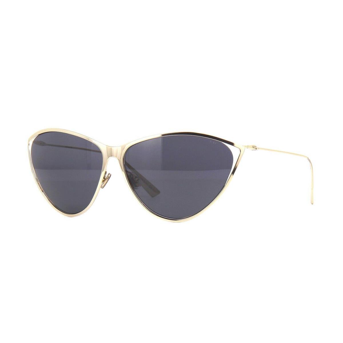 Christian Dior Motard J5G Gold Sunglasses Gray Lens Cat Eye