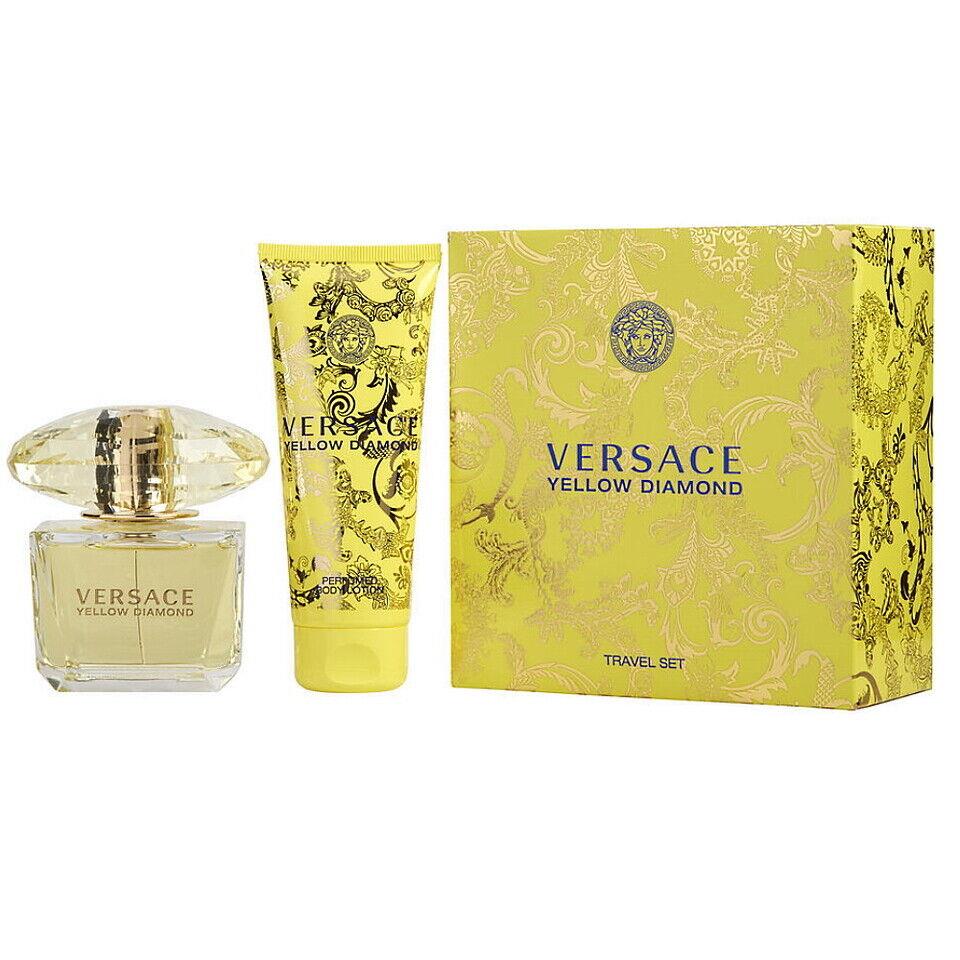 Versace Yellow Diamond Eau De Toilette 2PCS Travel Set For Women