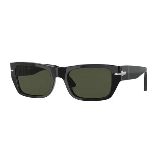 Persol 0PO3268S 95/31 Black/green Rectangle Unisex Sunglasses