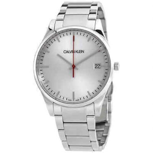 Calvin Klein Time Quartz Silver Dial Men`s Watch K4N2114Y - Silver Dial, Silver-tone Band