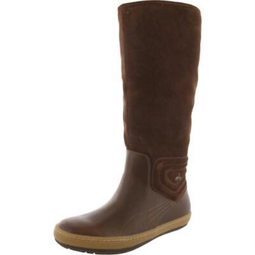 Puma Womens Mojave Brown Leather Mid-calf Boots Shoes 5.5 Medium B M Bhfo 8201