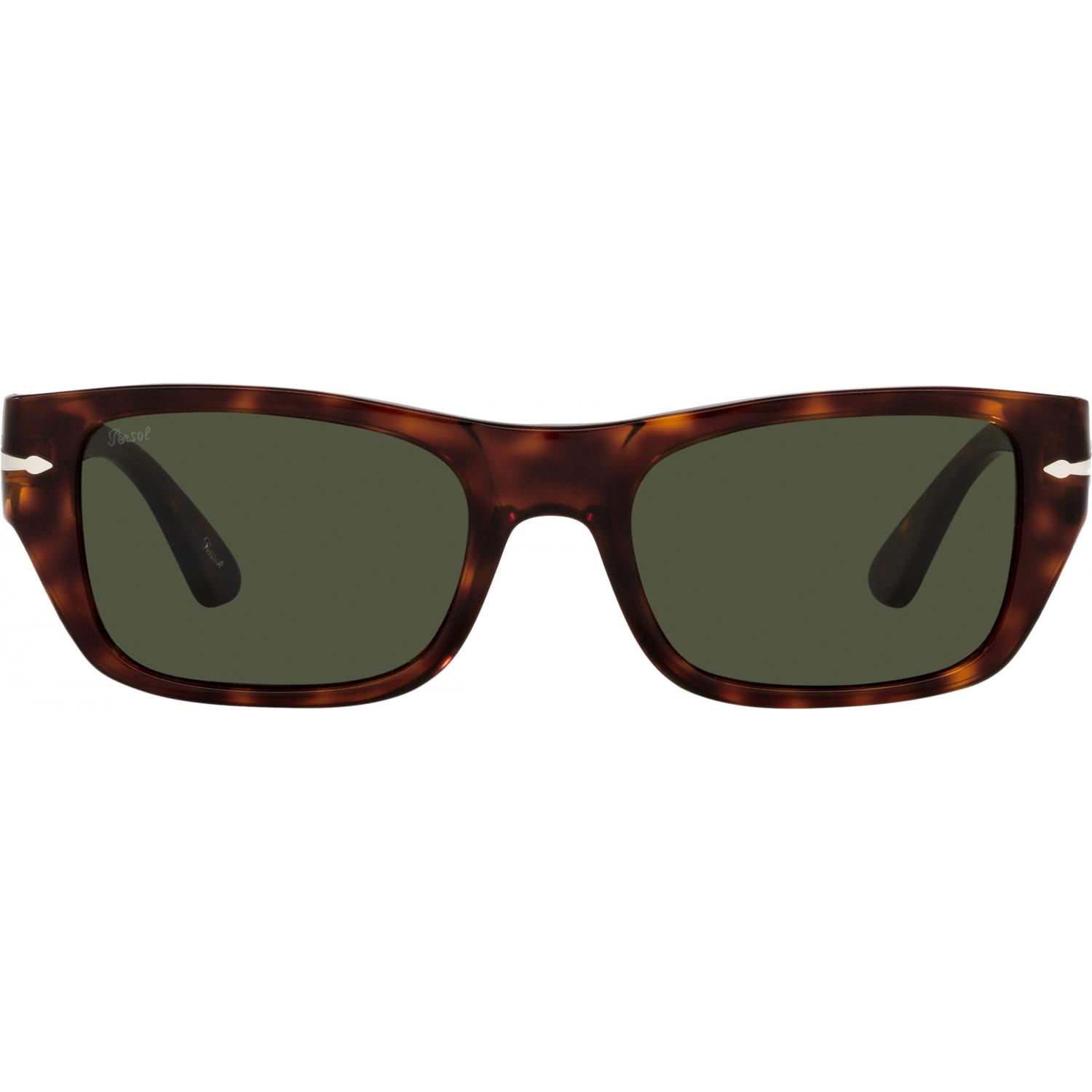 Persol PO3268S 24/31 Sunglasses Havana Frame Green Lenses 53mm ...