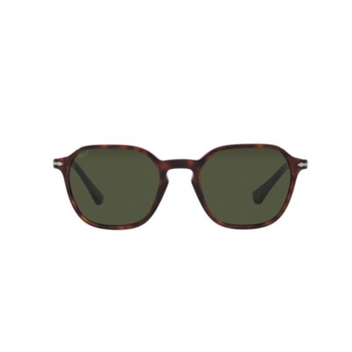 Persol 0PO3256S 24/31 Havana/green Square Unisex Sunglasses