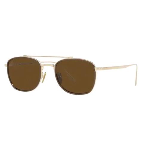 Persol 0PO5005ST 800957 Gold/brown Polarized Men`s Sunglasses