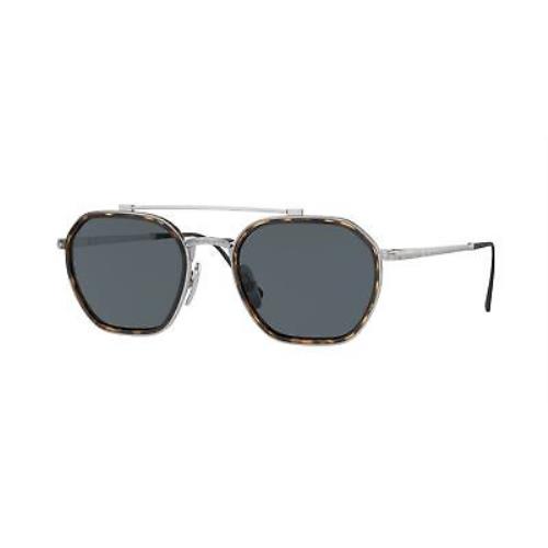 Persol PO5010ST 8014R5 Pillow Silver Blue 49 mm Unisex Sunglasses