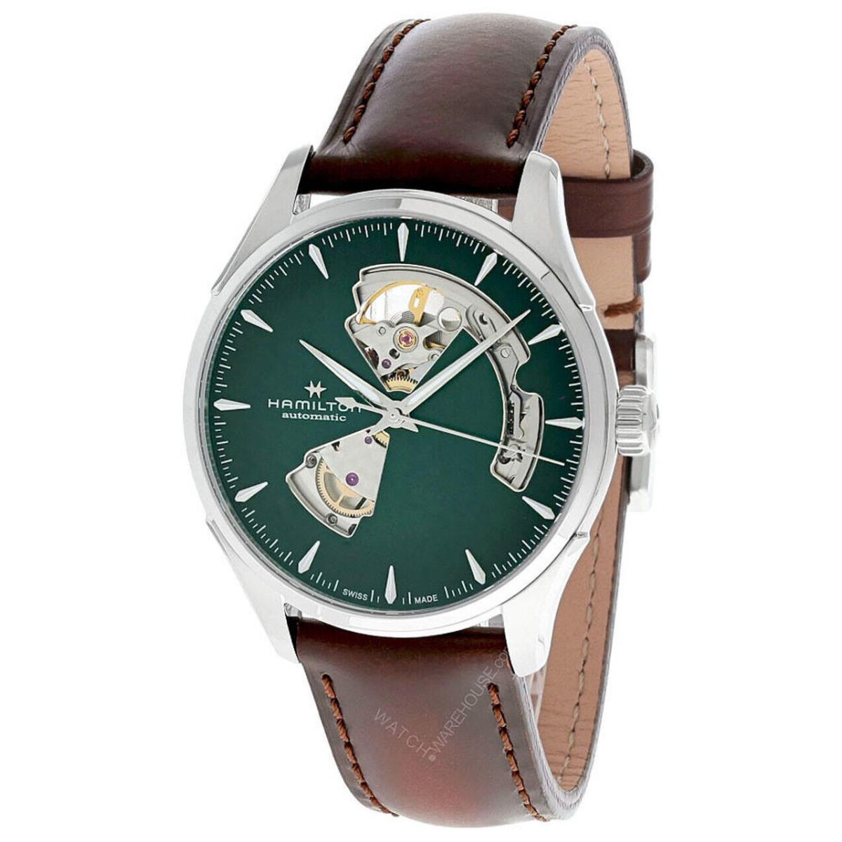 Hamilton Jazzmaster Open Heart 40MM Auto Green Dial Men`s Watch H32675560