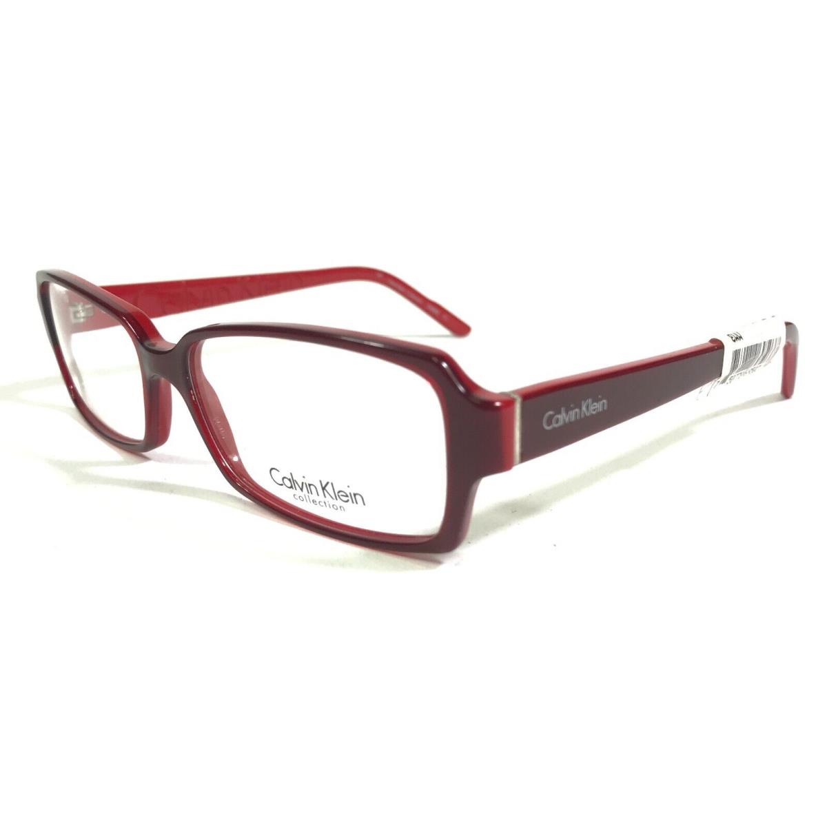 Calvin Klein CK692 162 Eyeglasses Frames Red Square Full Rim 51-14-135