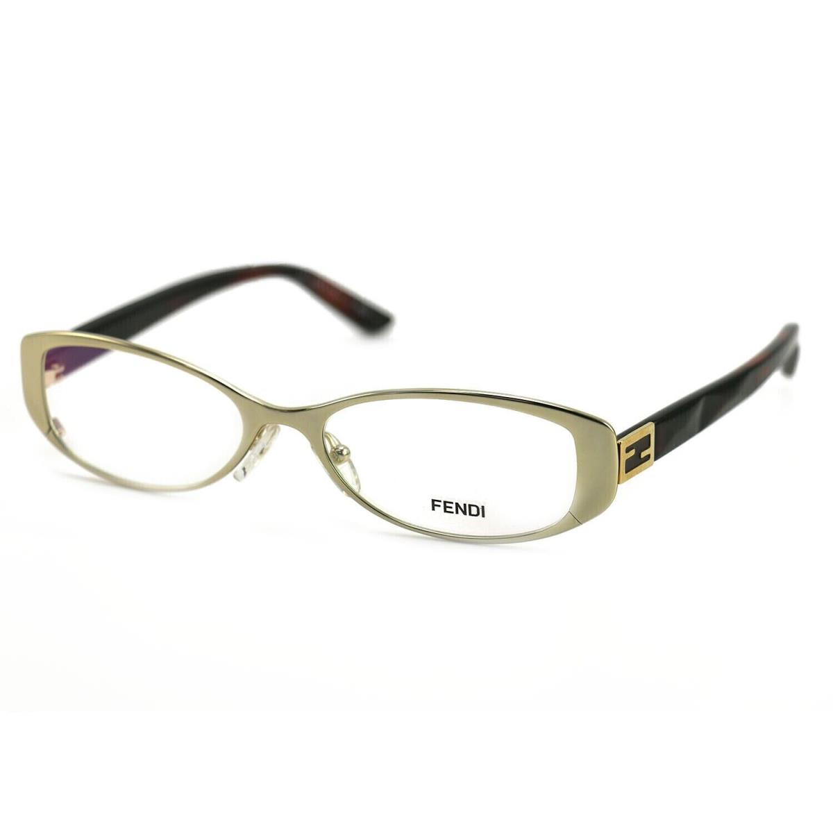 Fendi Women`s FF 899 714 Gold Frame Oval Eyeglasses 50 x 16 x 140