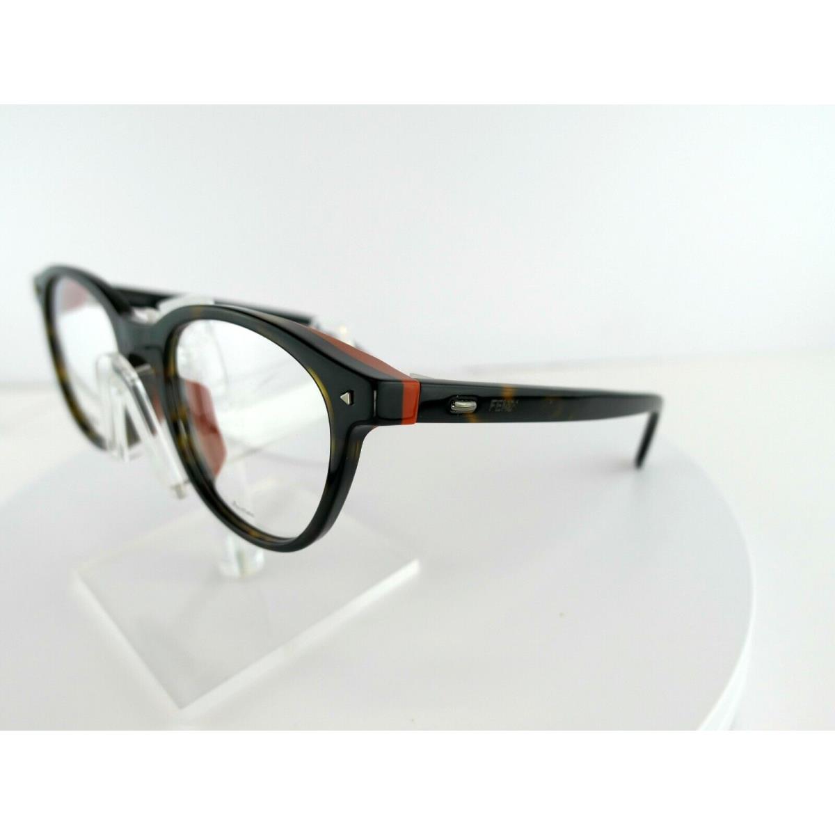 Fendi FFM0019/F 086 Dark Havana 51-20-145 Eyeglass Frame