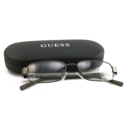 Guess eyeglasses GUNGRN - Gunmetal Green , Gunmetal Green Frame, With Plastic Demo Lens Lens 0