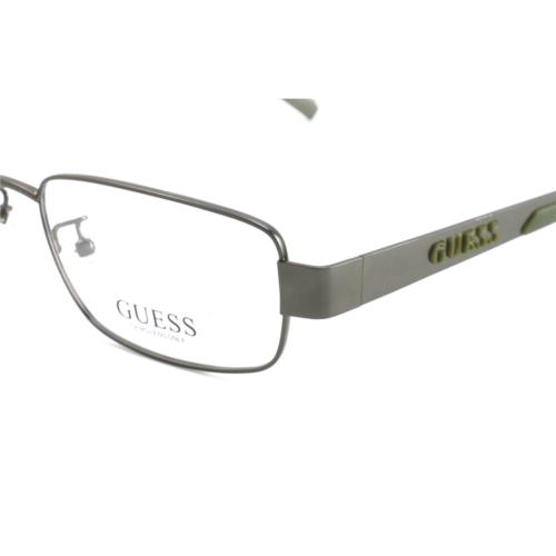 Guess eyeglasses GUNGRN - Gunmetal Green , Gunmetal Green Frame, With Plastic Demo Lens Lens 4