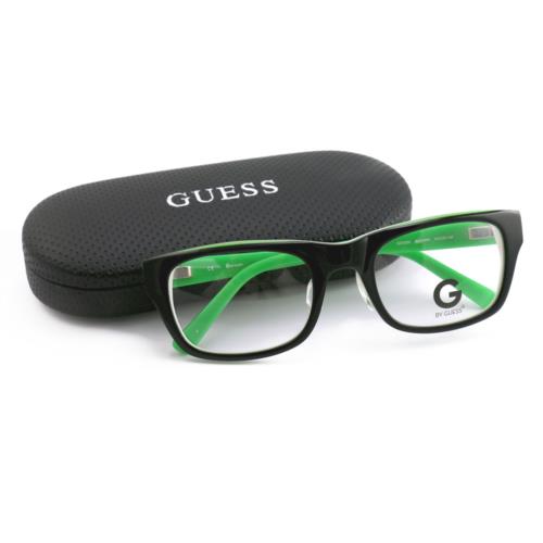 Guess eyeglasses BLKGRN - Black/Green , Black/Green Frame, With Plastic Demo Lens Lens 0
