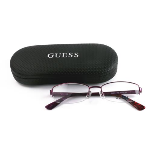 Guess eyeglasses  - Purple , Purple Frame, With Plastic Demo Lens Lens 0