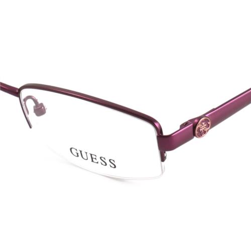 Guess eyeglasses  - Purple , Purple Frame, With Plastic Demo Lens Lens 4