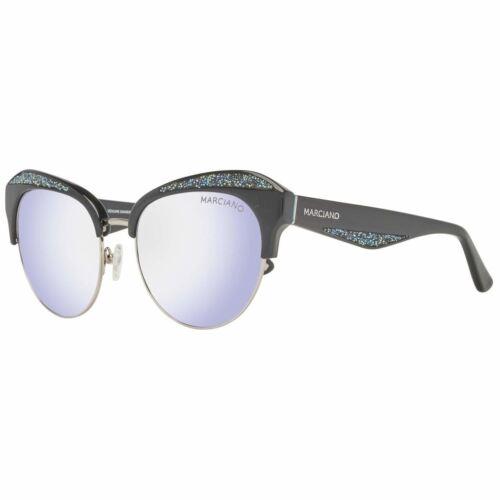 Guess Designer Sunglasses GM0777-01C in Black with Silver Mirror Lenses