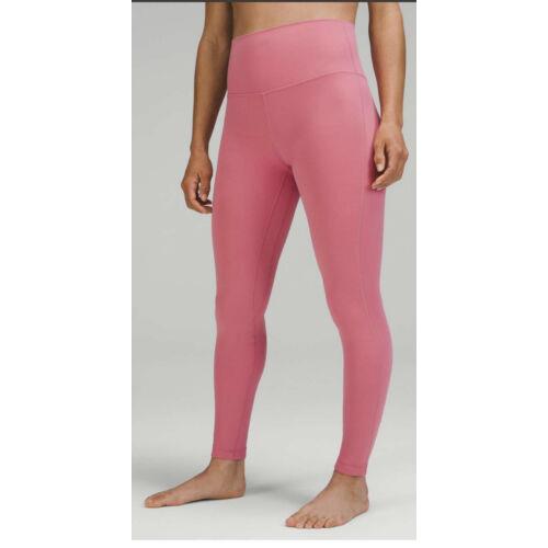 Lululemon Align HR Pants 28 Nulu High Rise Leggings Pink Blossom 14