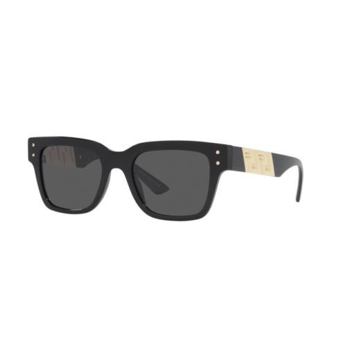 Versace Sunglasses VE4421 GB187 52mm Black / Dark Grey Lens - Black, Frame: Black