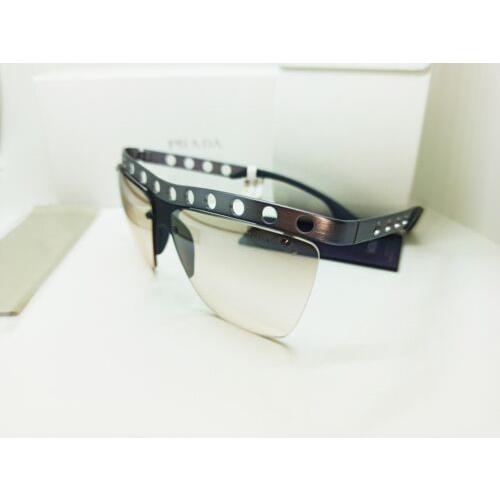Prada sunglasses SPR - Gunmetal Frame, Brown Lens 2