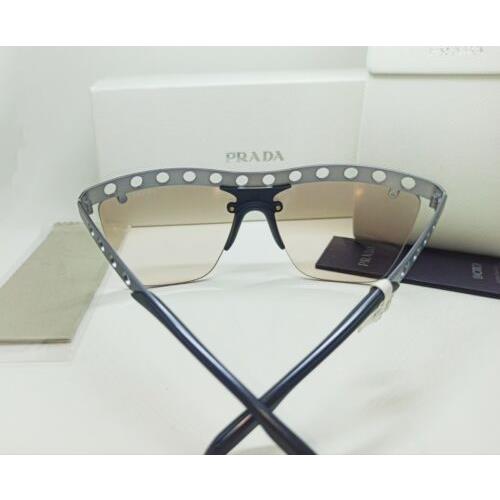 Prada sunglasses SPR - Gunmetal Frame, Brown Lens 4