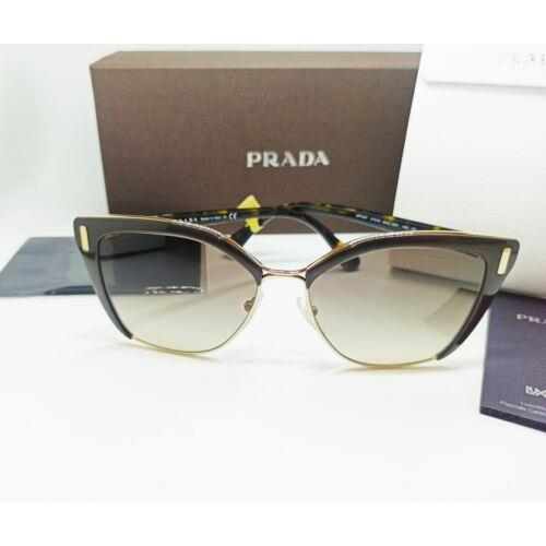 Prada sunglasses SPR - Brown Frame, Brown Lens 1