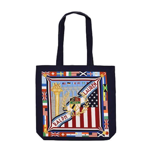 Polo Ralph Lauren Navy Cotton World Cup Country Flag Tote Bag