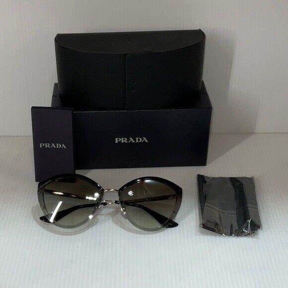 Prada Woman s Sunglasses Spr 07U Cat Eye Green Lenses Made in Italy