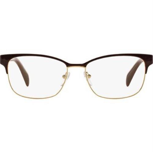 Prada-pr 65RV Conceptual UAN1O1 Rectangle Eyeglasses Bordeaux/pale Gold - Bordeaux/Pale Gold Frame