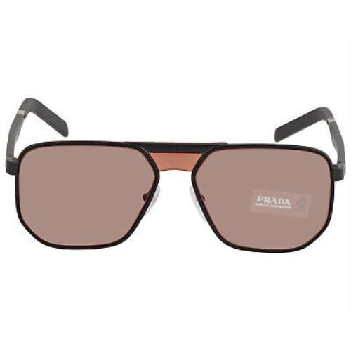 Prada sunglasses  - Matte Grey Frame, Dark Violet Lens 1