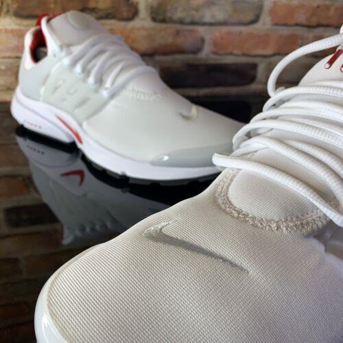 Nike shoes Air Presto - White/ Pure Platinum- University Red , white/ pure platinum- university red Manufacturer 9