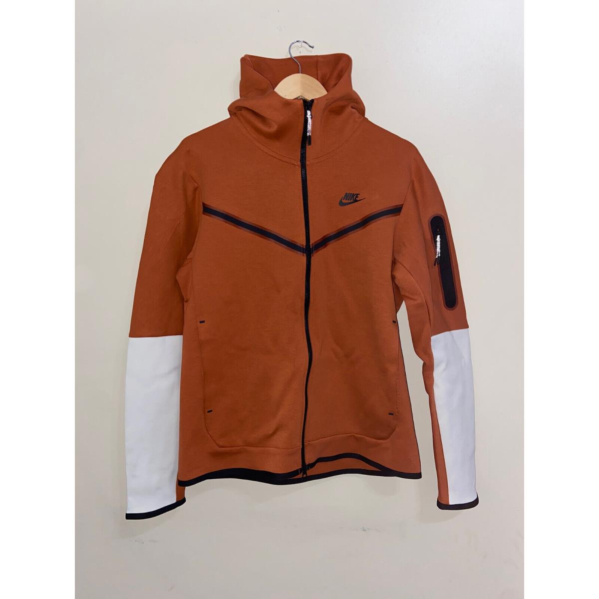 Nike Men`s Nsw Tech Fleece Full Zip Hoodie Burnt Sunrise CU4489-825 Size 2XL