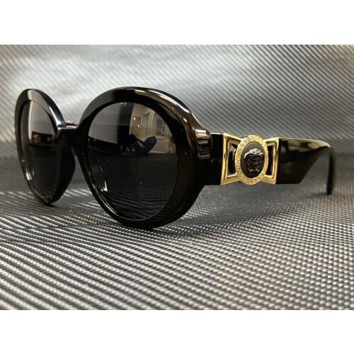 Versace VE4414 GB1 87 Black Round 55 mm Women`s Sunglasses