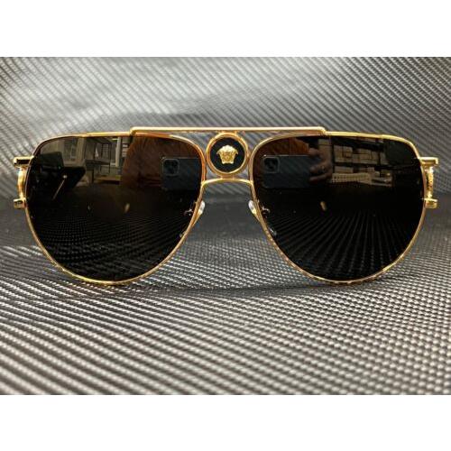 Versace sunglasses  - Gold Frame, Black Lens 0