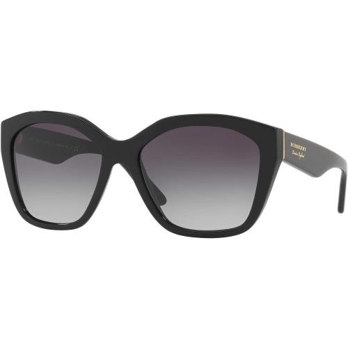 Burberry BE 4261 30018G Black Plastic Irregular Sunglasses Gray Gradient Lens