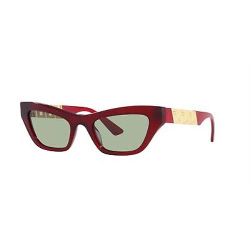 Versace Sunglasses VE4419 3882 52mm Transparent Red / Green Lens