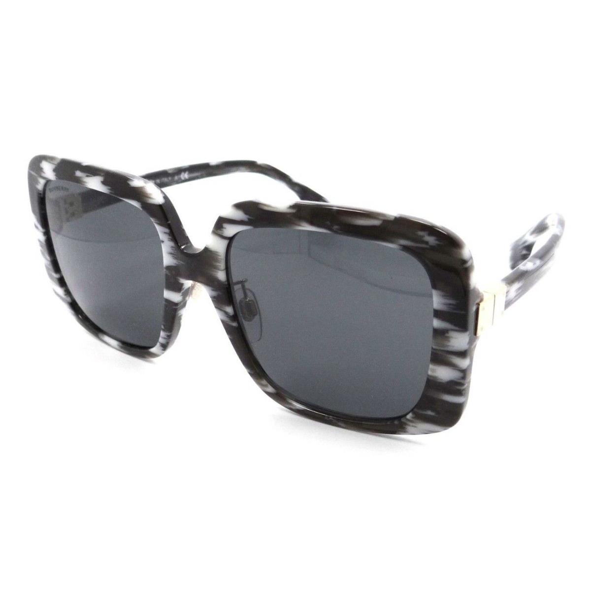 Burberry Sunglasses BE 4363F 3978/87 55-19-140 Penelope White - Black /dark Grey - Frame: