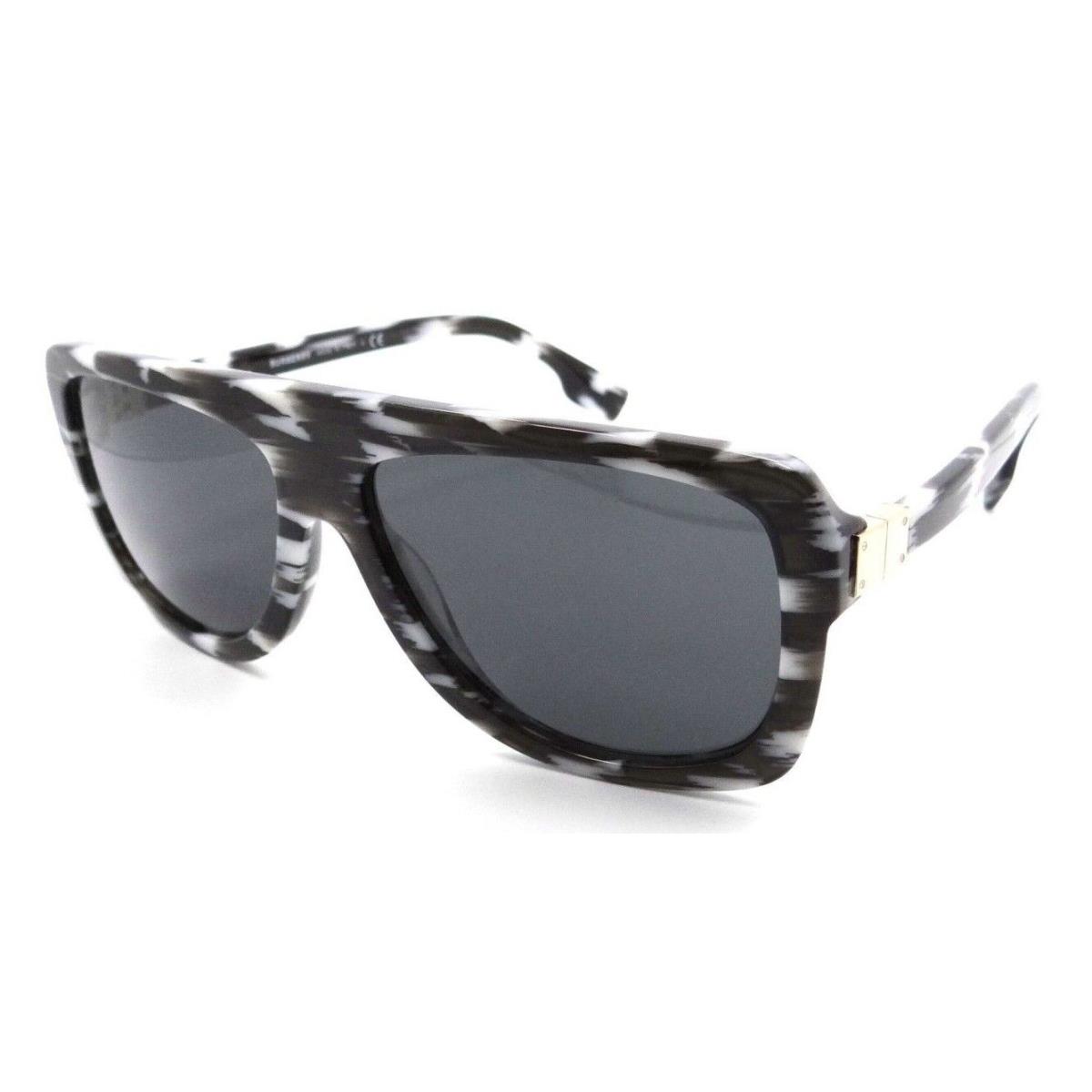 Burberry Sunglasses BE 4362 3978/87 59-15-140 Joan White - Black / Dark Grey - Frame: Multicolor