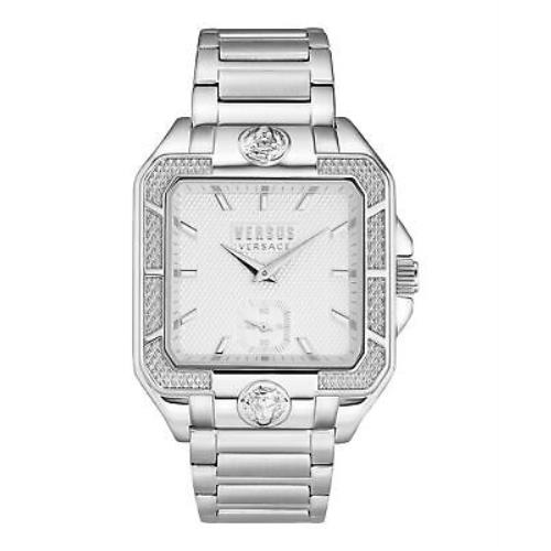 Versace Teatro Bracelet Watch - Silver Dial, Silver Band, Silver Bezel