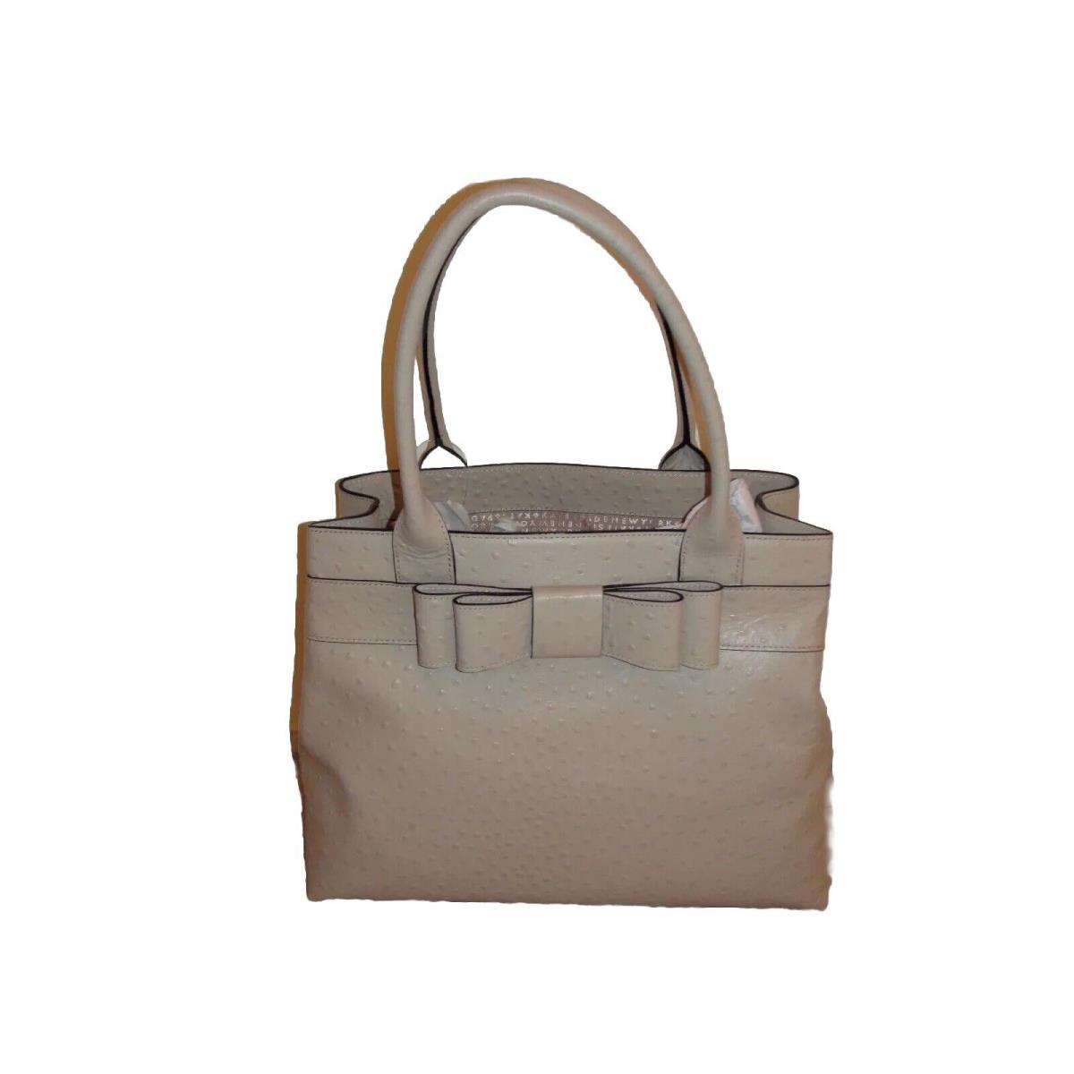 Kate Spade New York Diehl Charm City Ostrich Sidewalk Beige Tote