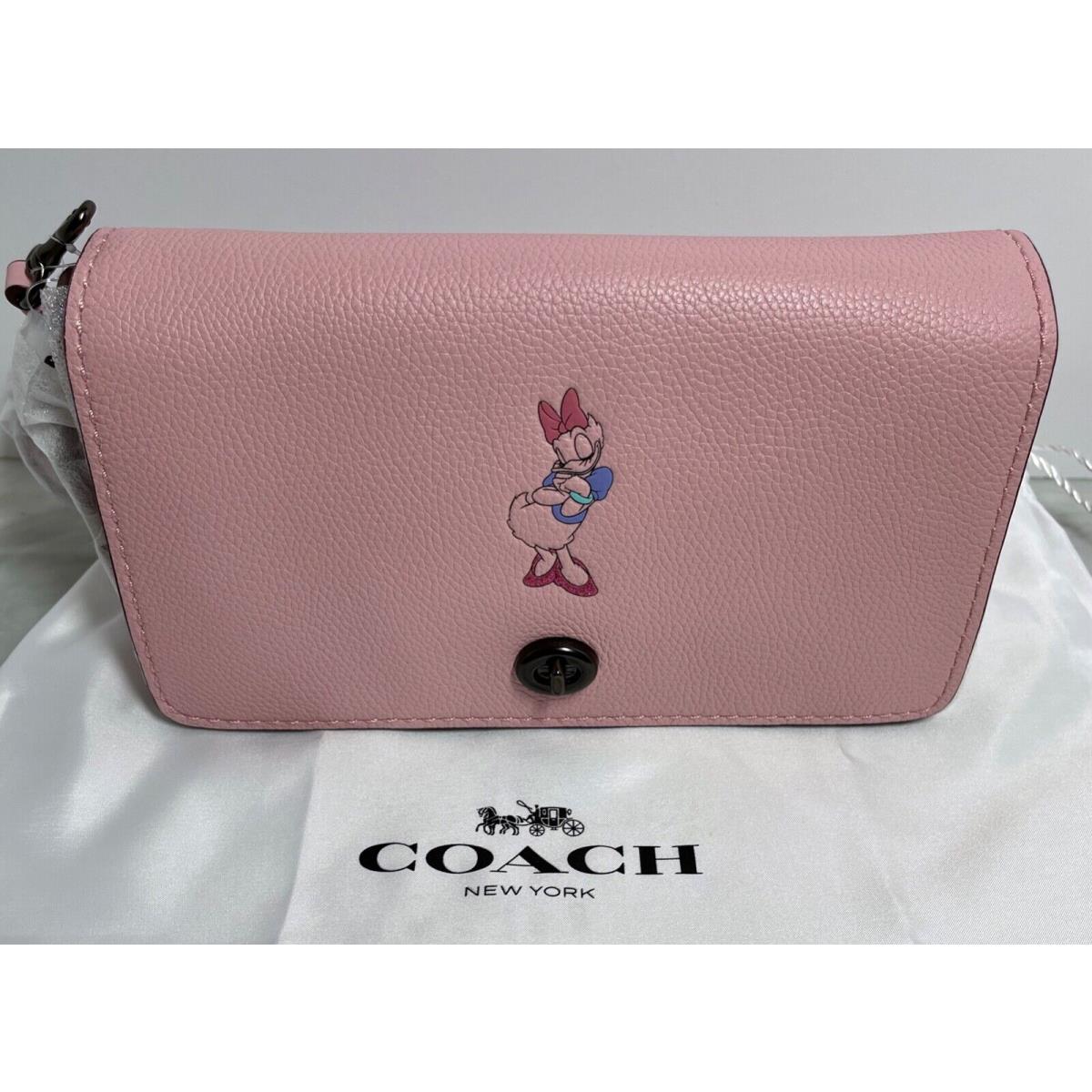 Coach x Disney Dinky with Daisy Duck Motif Crossbody Bag Pink