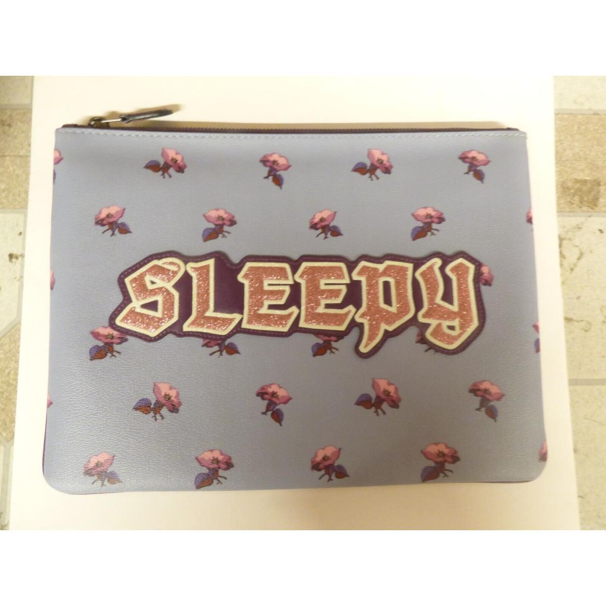 Coach F73272 Disney Sleeping Beauty Large Pouch Clutch Bag Rare