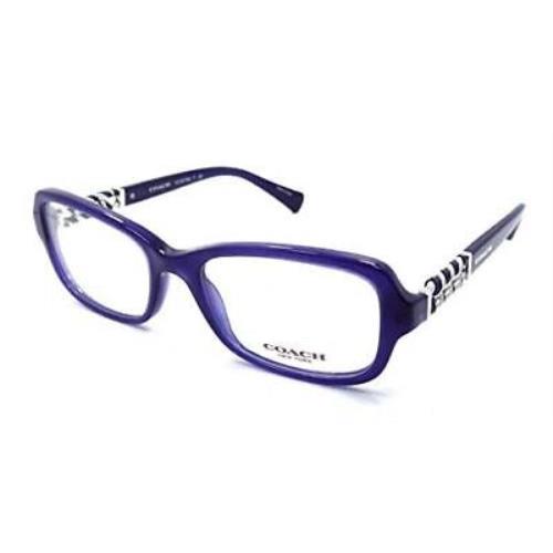 Coach Eyeglasses HC 6075Q 5358 Navy 50MM