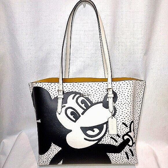 Coach Disney Mickey Mouse X Keith Harington Mollie Tote C6978