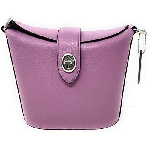 Coach Addie Crossbody Bag in Violet Orchid Pebble Leather C2814 F/s