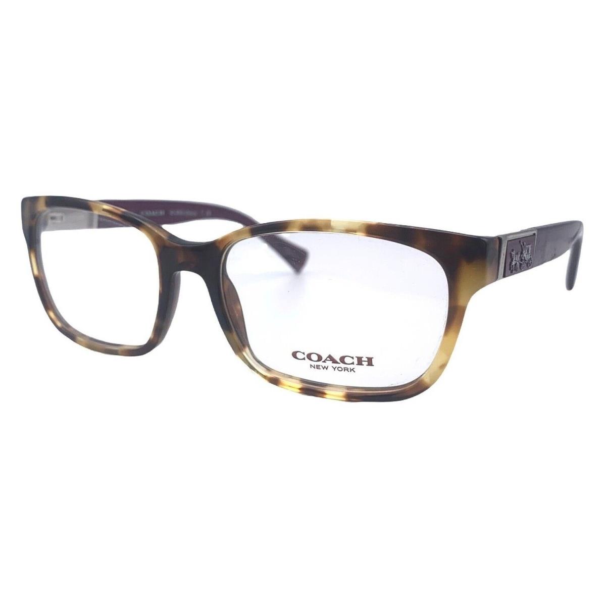 Coach Eyeglasses Optical Rx HC6062 5273 51mm Spotty Tortoise Purple