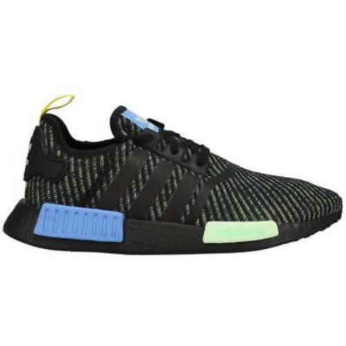 Adidas EG7945 Nmd_R1 Lace Up Mens Sneakers Shoes Casual - Black Blue Yellow