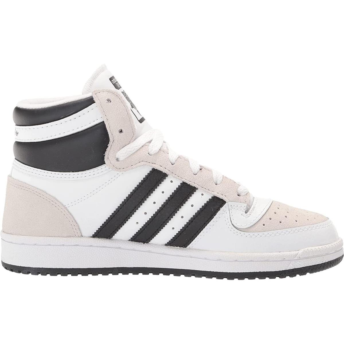 Adidas Top Ten RB Hi 3-Stripe Shoes White Black Men`s Size 9 GX0741