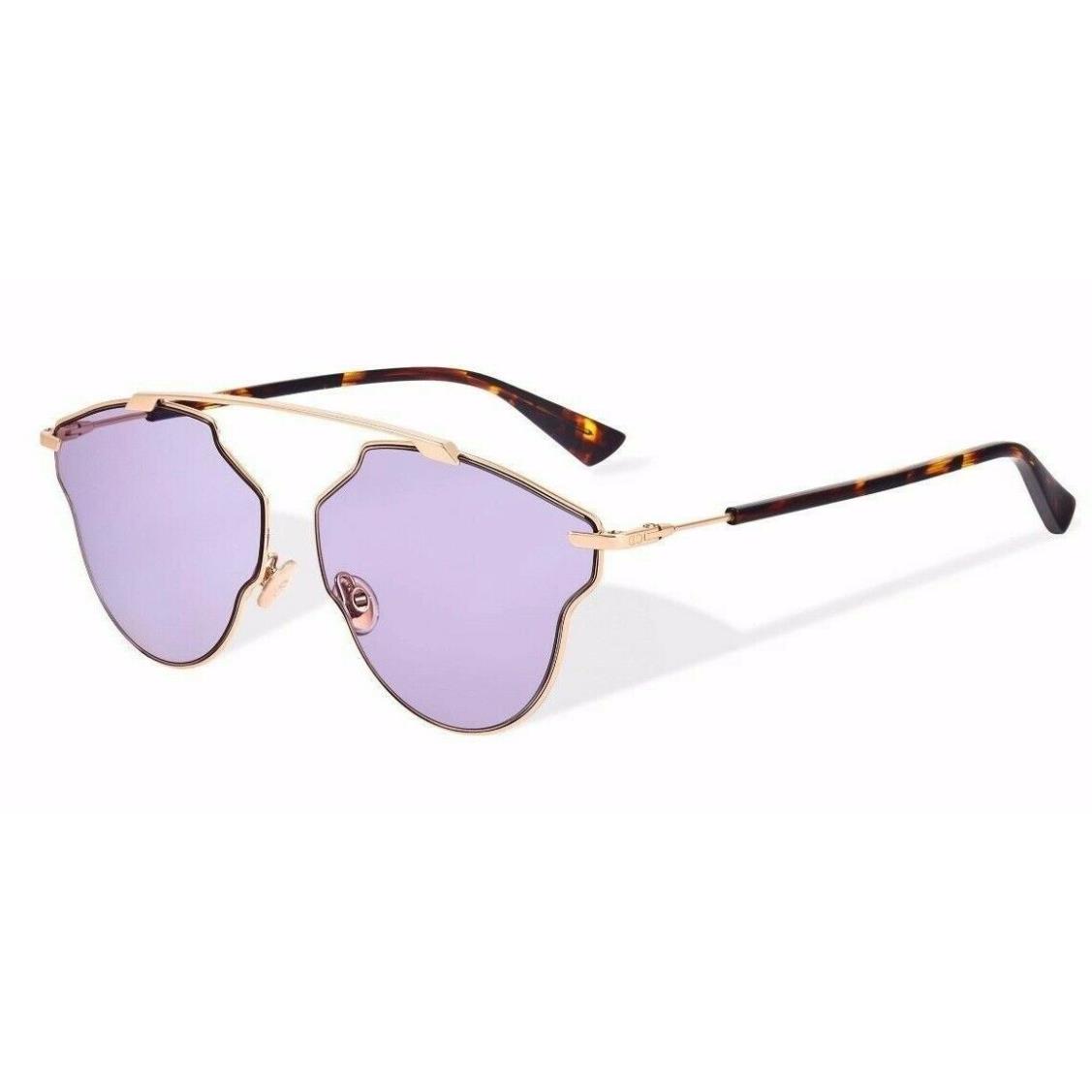 Dior SO Real Pop Sunglasses 06J-U1 59mm Gold-havana / Pink Lens
