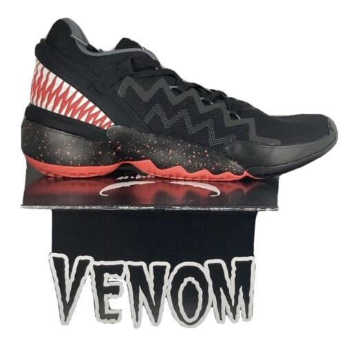 Adidas D.o.n. Issue 2 Marvel Venom Nba Multiverse Shoes Black FV8960 Mens 11